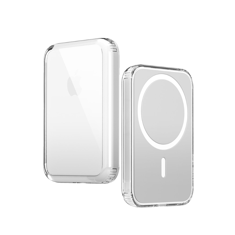 엘라고 맥세이프 배터리 팩 투명케이스 하이브리드 (아이폰14,13,12)