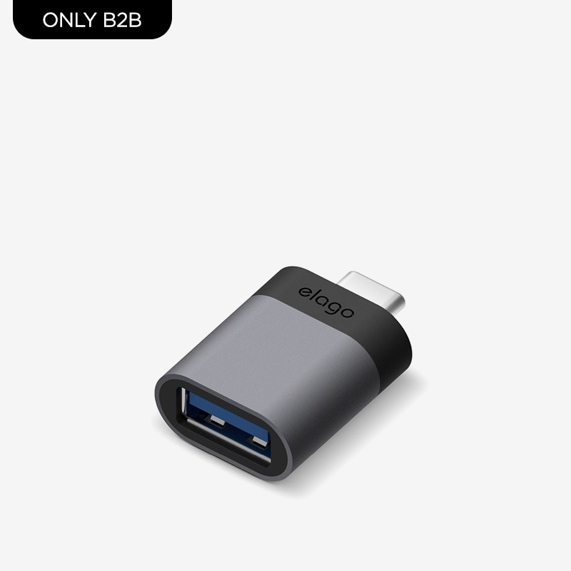 [B2B]엘라고 알루미늄 USB3.0 C타입 변환 어댑터