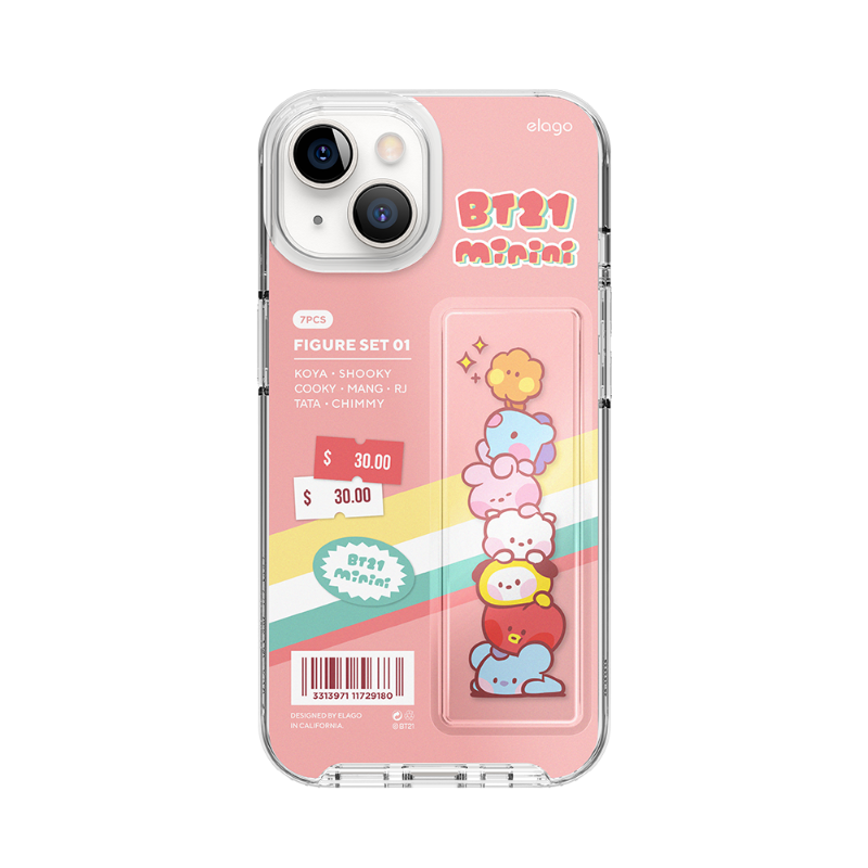 엘라고 BT21 미니니 아이폰14 케이스 -Pink Toys